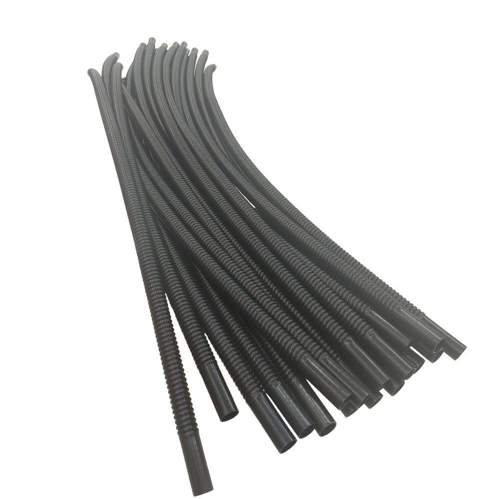 Conductive Convoluted PTFE Hose With Straight Ends