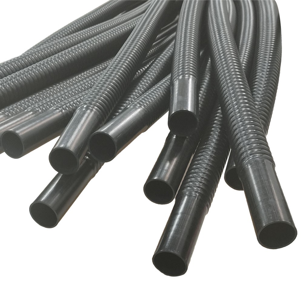 Conductive Convoluted PTFE Hose With Straight Ends