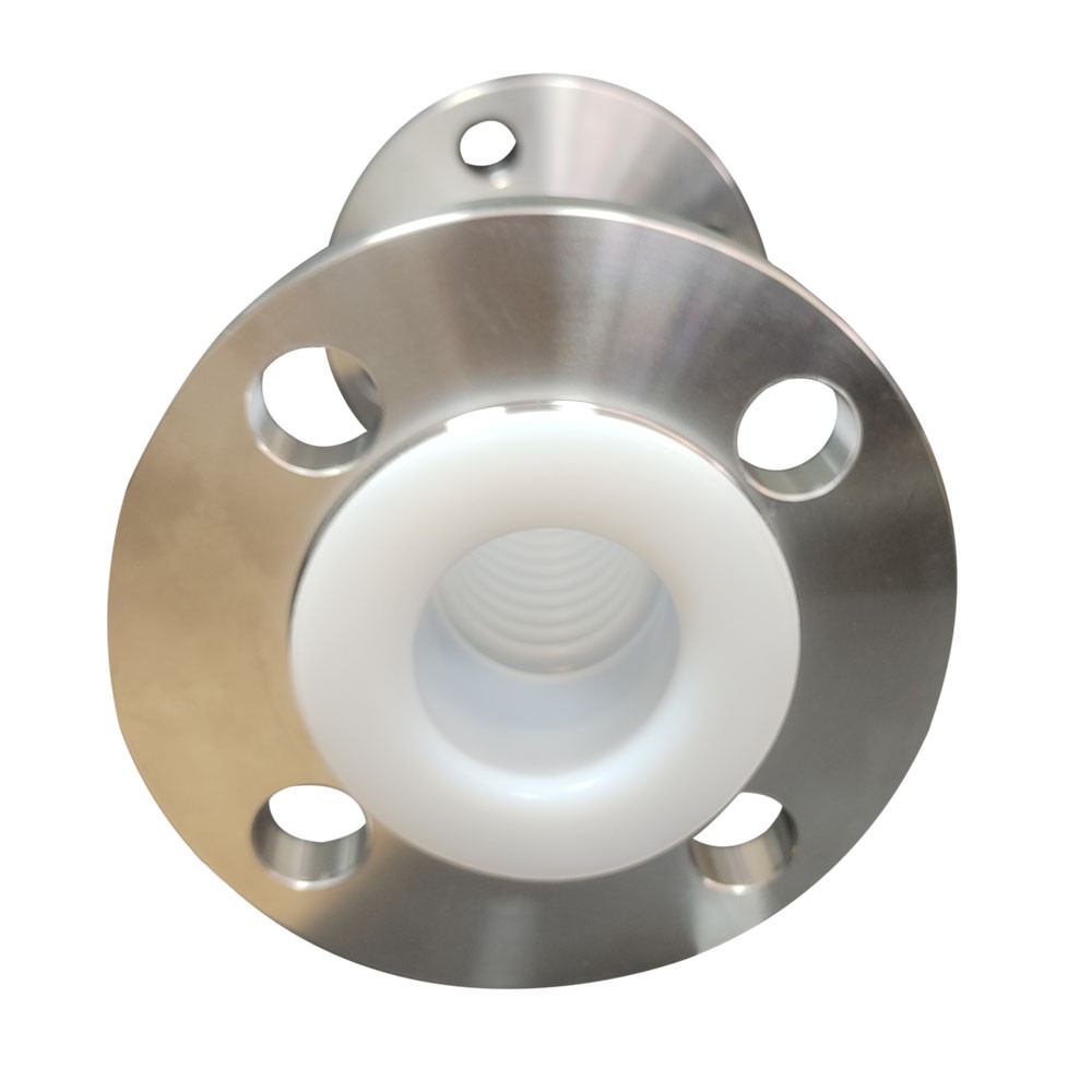 Flexible PTFE Bellow With Flange SS304 JIS 10K Corrosion Resistance PTFE Corrugated Tube
