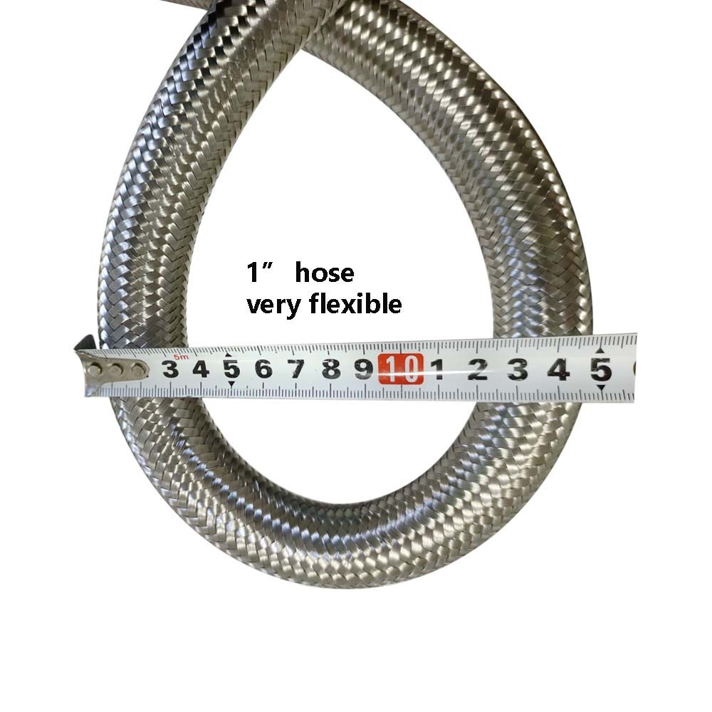 Inner Smooth Outer Corrugated PTFE Hose SS304 Wire Reinforced